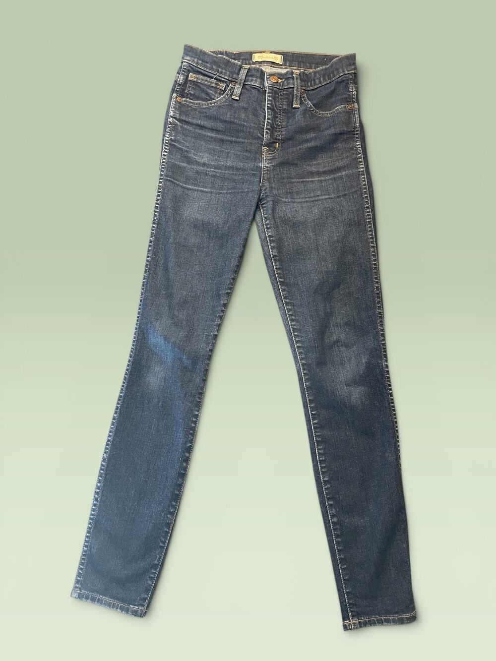 Madewell 10" High-Rise Skinny Jeans in Dark Indigo Wash - Size 26